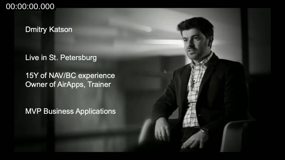 Dmitry Katson — MVP Business Applications, 15 years NAV/BC experience, Owner of AirApps