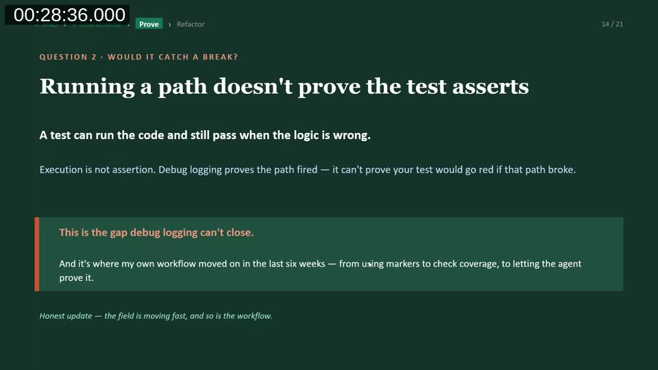 Slide: Lock current behaviour into tests - Observe, Capture, Trust