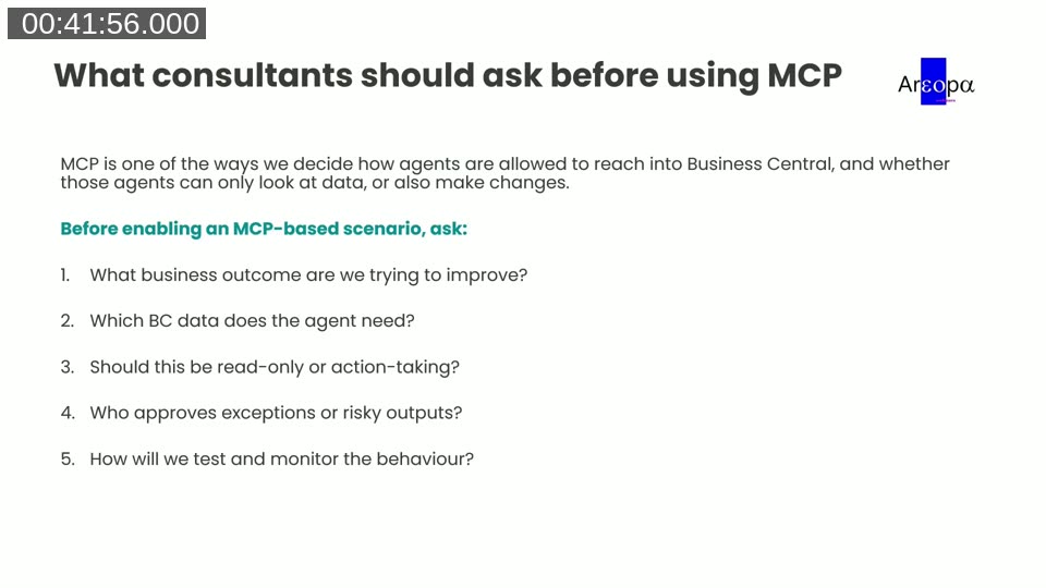 Checklist of questions consultants should ask before using MCP