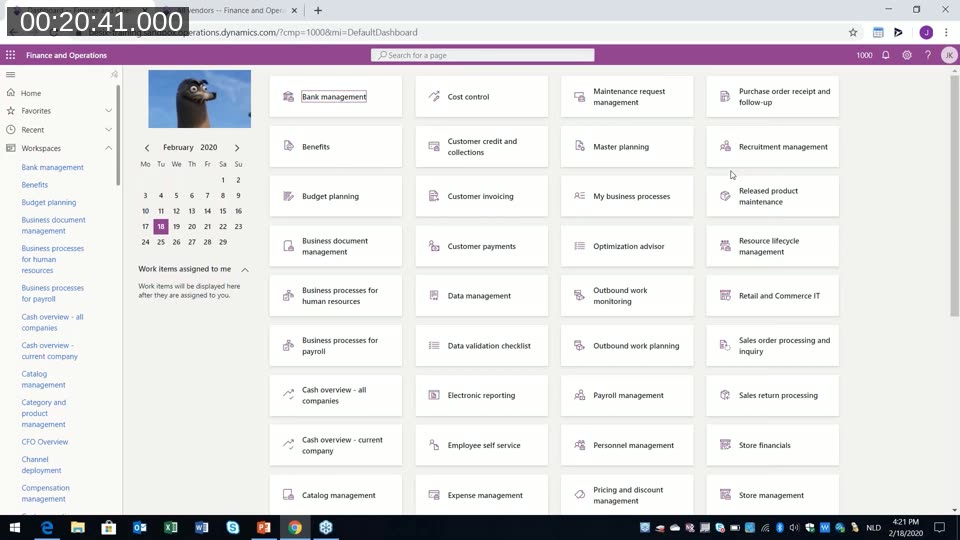 Demo of built-in mobile apps and Power BI dashboards available out of the box in D365 Finance