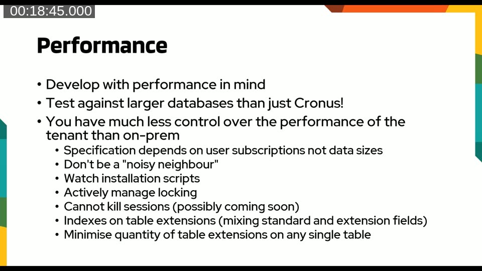 SaaS performance considerations: noisy neighbour telemetry, cumulative impact of table extension joins across multiple ISVs